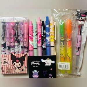 Sanrio lot pens kuromi Gudetama Hello Kitty My Melody Pompompurin
